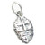 Greenman small sterling silver charm .925 Green Man Folklore charms