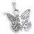 Butterfly sterling silver pendant .925 x 1 butterflies pendants N1