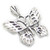 Butterfly sterling silver pendant .925 butterflies pendants O1