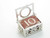 Money Box sterling silver charm .925 with real 10 shilling note detail
