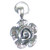 Rose sterling silver flower charm .925 x 1 Roses Flowers charms