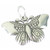 Butterfly sterling silver charm pendant .925 Butterflies Butterflys Q1