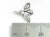 Bee sterling silver charm 2D .925 Bees Insect Insects charms detail