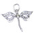 Dragonfly sterling silver charm .925 x 1 Dragon Fly Dragonflies charms R1