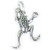 Frog Toad 2D sterling silver charm .925 Frogs Toads charms
