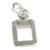Number 0 TINY sterling silver charm .925 x 1 Numbers Zero