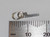 Number 1 TINY sterling silver charm .925 Numbers One side view