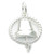 Ships Bell 2D sterling silver charm .925 x 1 Boats Boating Ships