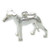 Greyhound dog sterling silver charm .925 x 1 Greyhounds dogs charms A1