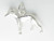 Greyhound dog sterling silver charm .925 Greyhounds dogs charms A1 side view