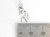 Kokopelli sterling silver charm .925 Native American Myth charms side view