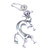 Kokopelli sterling silver charm .925 Myth Native American charms T2