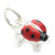 TINY Ladybird sterling silver charm .925 x 1 Lady Bird Ladybirds charms