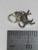 Cat Tiny sterling silver charm .925 Pussy Cats Pets charms side view