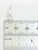 Dart TINY sterling silver charm .925 Darts charms side view