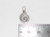 Whirlwind Petroglyph sterling silver small charm .925 Whirl Wind size example