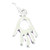 Petroglyph Hand sterling silver tiny charm .925 x 1 Hands charms