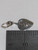 Leaf TINY sterling silver charm .925 Leaves charms U1 detail