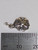 Poppy tiny sterling silver charm .925 Poppies Poppys charms size example