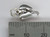 Elephant Head Tiny sterling silver charm .925 Elephants charms size example