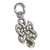 Celtic tiny sterling silver charm .925 Celt and Celtics charms