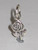 Rose tiny sterling silver charm .925 x 1 Roses flowers charms additional view