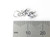 Moose TINY sterling silver charm .925 Tiny charms detail