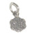Snowflake Tiny sterling silver charm .925 Snow and Christmas charms