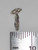 Snowflake Tiny sterling silver charm .925 Snow and Christmas charms size example