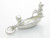 Owl and the Pussy Cat in boat sterling silver charm .925 alternate view