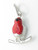 Robin Redbreast bird sterling silver charm .925x1 Robins and Xmas charms alternate view