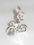Bike Bicycle TINY sterling silver charm .925 Bikes charms additional view