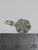Snowflake tiny sterling silver charm .925 Snow Flakes charms size example