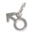 Male symbol tiny sterling silver charm .925 Men charms