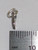 Male symbol tiny sterling silver charm .925 Men charms side view