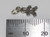Gingerbread Man Tiny sterling silver charm .925 Sweets Candy charms side view