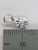 4 leaf clover Tiny sterling silver charm .925 x 1 TINY lucky charms size example
