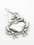 Tiny Crab sterling silver charm .925 x 1 Crabs Cancer Zodiac charm
