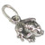 Frog - Toad Tiny sterling silver charm .925 x 1 Frogs and Toads charms