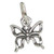 Butterfly Tiny sterling silver charm .925 Butterflies charms