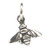 Bee Tiny sterling silver charm .925 Bees Insects Insect charms