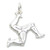 Isle of Man Three Legs sterling silver charm .925 x 1 Places charms