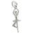 Ballerina sterling silver charm .925 x 1 Ballet charms
