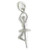 Ballerina sterling silver charm .925 Ballet charms