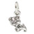 Puppy Dog Tiny sterling silver charm .925 Puppies dogs charms