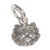 Cat Face Tiny sterling silver charm Tiny .925 x 1 Pussy cats charms