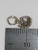 Cat Face Tiny sterling silver charm Tiny .925 Pussy cats charms side view
