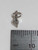 Cat Face Tiny sterling silver charm Tiny .925 Pussy cats charms size example