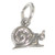 Snail TINY sterling silver charm .925 x 1 Snails charms