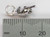 Toucan Bird Tiny sterling silver charm .925 Toucans Birds charms size example